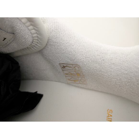 Yves Saint Laurent SL/61 Low Top Leather Sneakers YSL 41 US 11 Floor Sample $875 - Picture 7 of 12